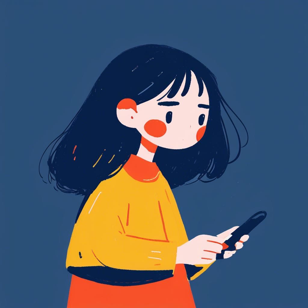 girl-using-phone