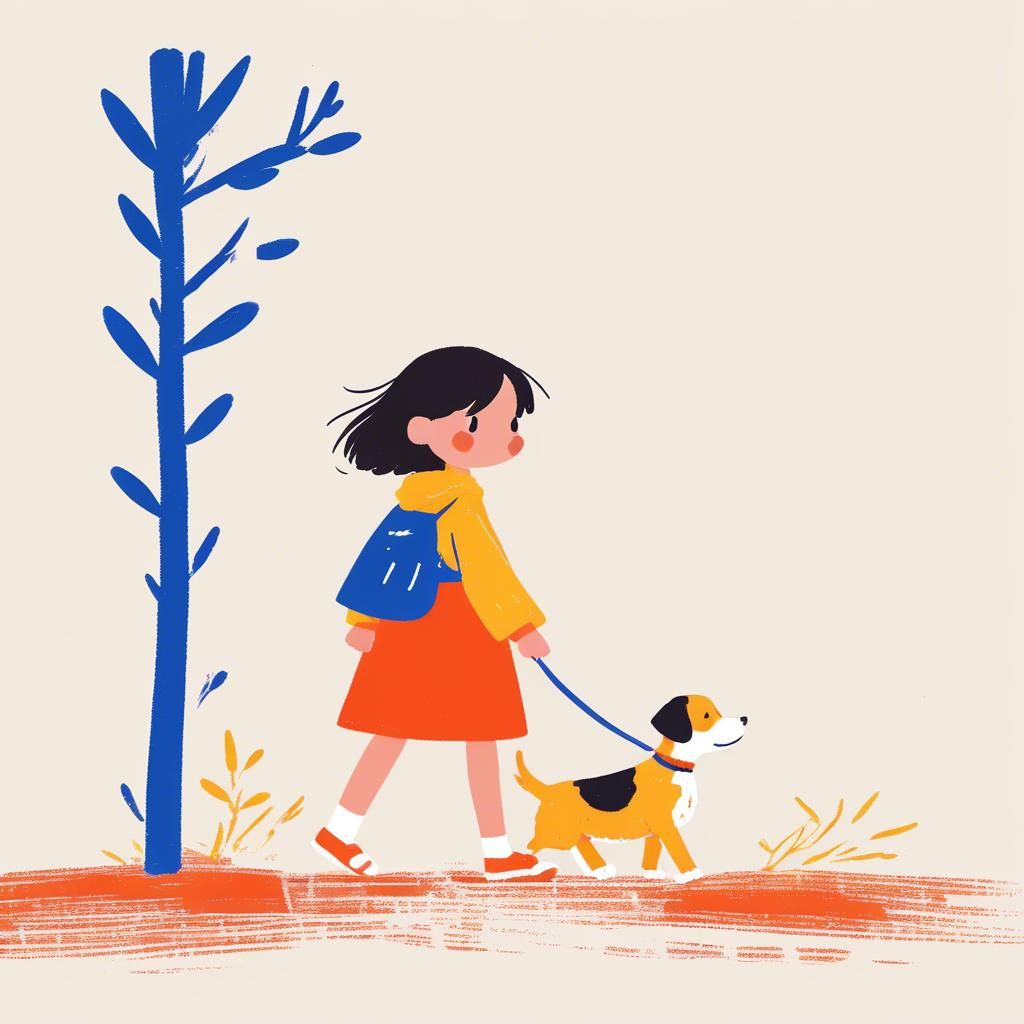 girl-walking-dog