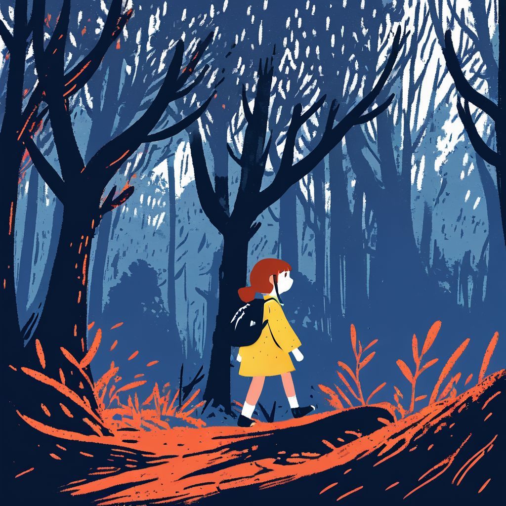 girl-wandering-through-forest